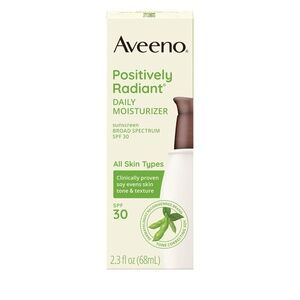 Aveeno Positively Radiant Face Moisturizer with SPF 30 Sunscreen